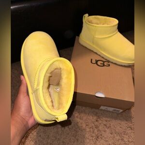 W Classic Yellow Ultra Mini size 7 worn once